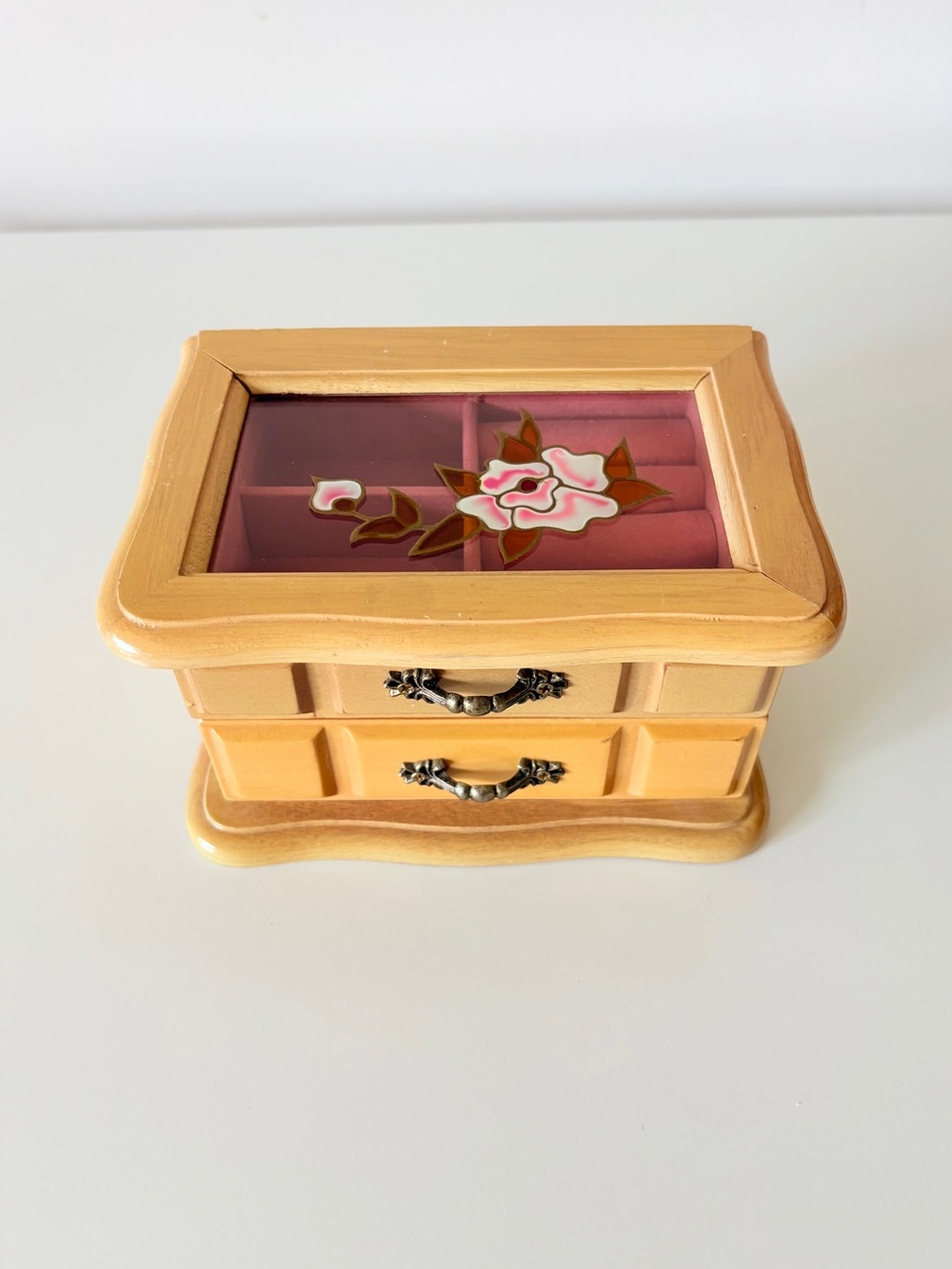 Gunther Mele Small Jewelry Box Vintage 70s 80s Retro Grandma Cottage